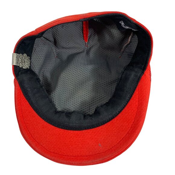 Puma Cobra Mens Flat Caps Golf Hat Set Of 2 Black/Red Lightweight SZ L/XL - Picture 7 of 8